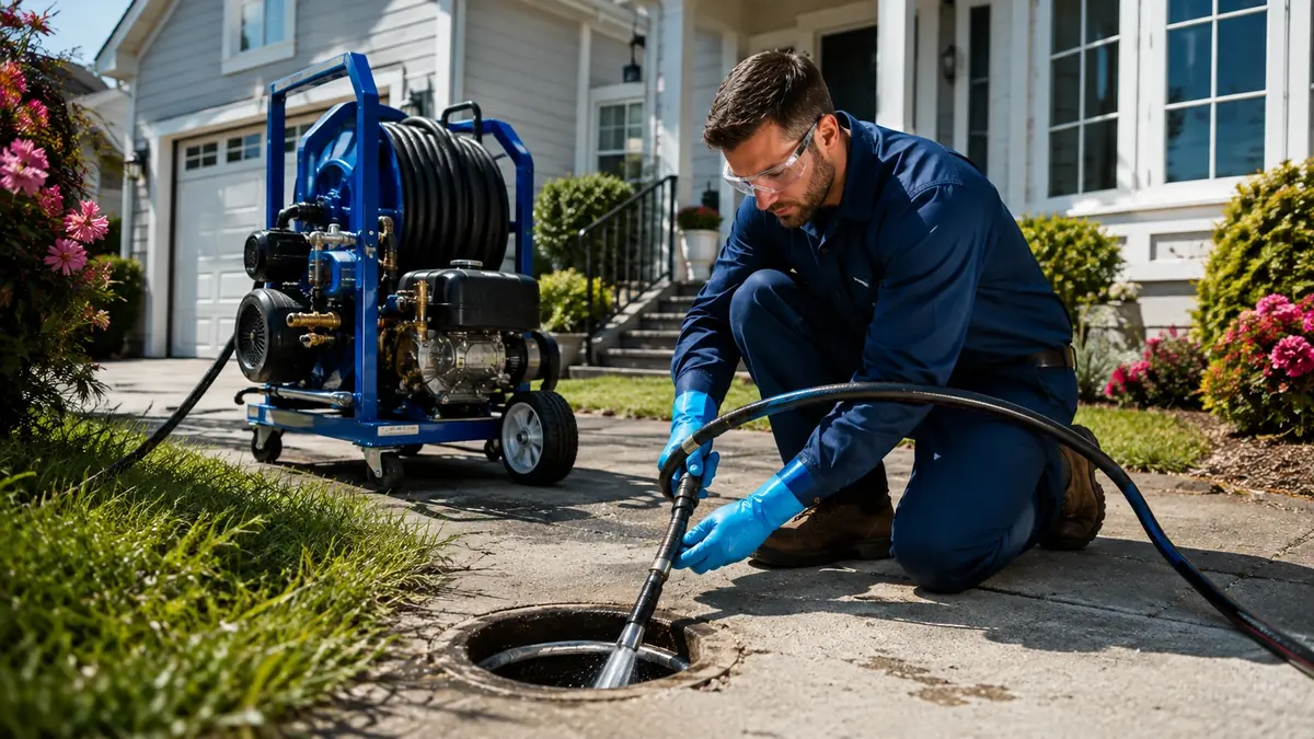 Residential Hydro Jet Drain Cleaning in San Joaquin